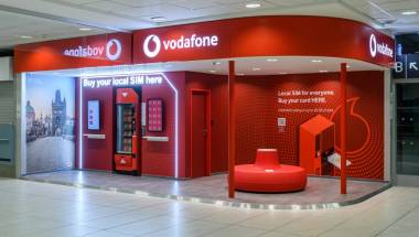 Vodafone’s automated shop at Prague’s main airport